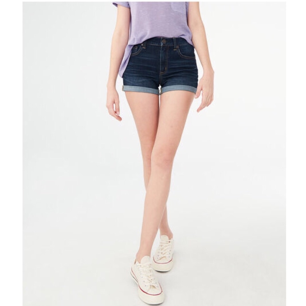Aeropostale High Waisted Midi Shorts